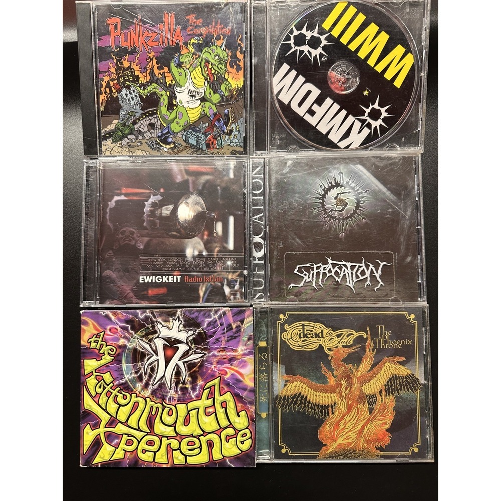 Metal CD Lot KMFDM Suffocation Dead To Fall Kottonmouth Kings Ewigkeit Punkzilla